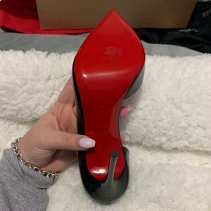 red bottoms. Size 38 1/2 (8-8 1/2)